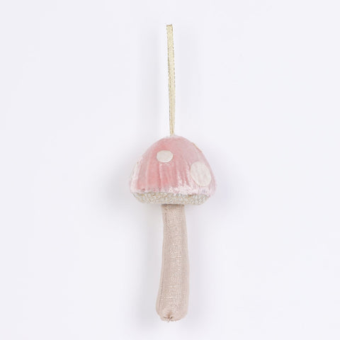 Mushroom Hanging Ornament-Pink