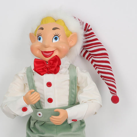 Christmas 10*6*28'' Sage/White Elf Décor