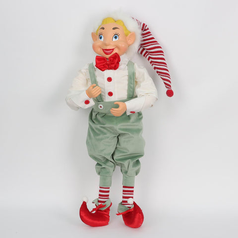 Christmas 10*6*28'' Sage/White Elf Décor