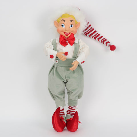 Christmas 8*5*20'' Sage/White Elf Décor