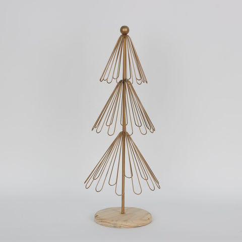 CHRISTMAS 6.5X17IN GOLD TREE DÉCOR