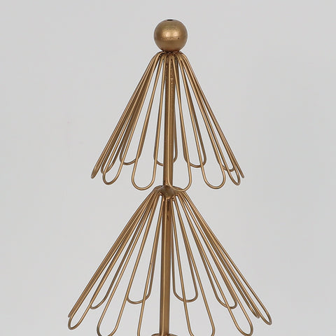 CHRISTMAS 6X13IN GOLD TREE DÉCOR