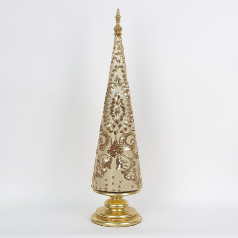 CHRISTMAS 28in Gold Tree table décor