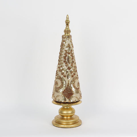 CHRISTMAS 18in Gold Tree table décor