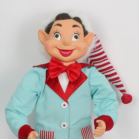 Christmas 9*6*28'' Blue/Red Elf Décor
