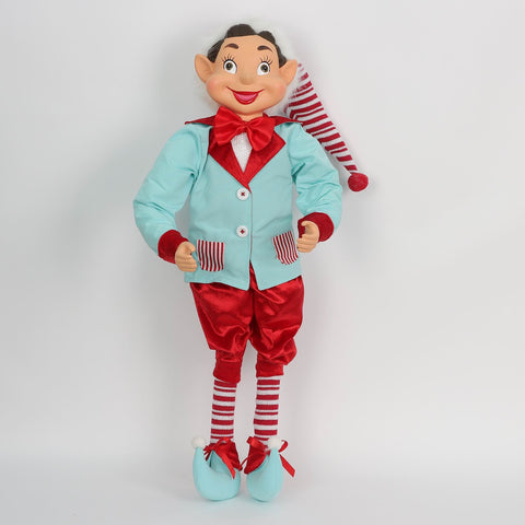 Christmas 9*6*28'' Blue/Red Elf Décor