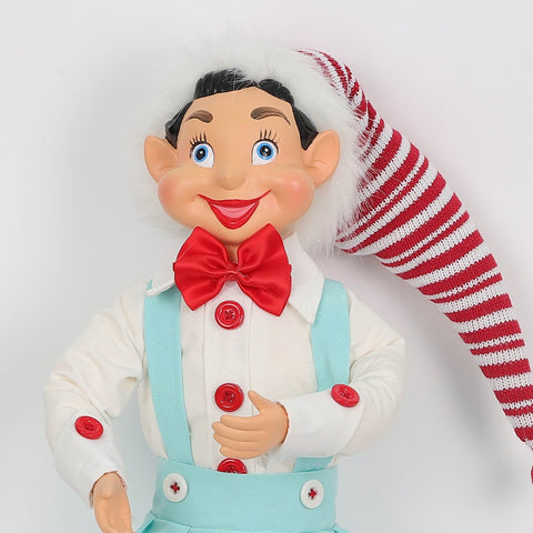 Christmas 8*5*20'' Blue/White Elf Décor