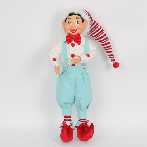 Christmas 8*5*20'' Blue/White Elf Décor