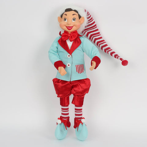 Christmas 7*5*20'' Blue Elf Décor