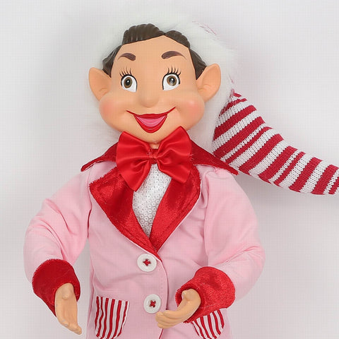 Christmas 8*5*20'' Pink/Red Elf Décor