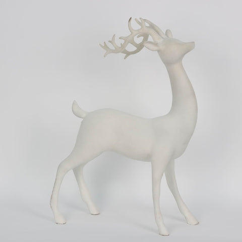 Christmas White Standing Deer – Table Top Décor & Holiday Gift
