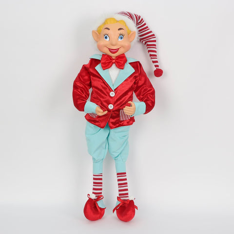 Christmas 10*6*28'' Blue/Red Elf Décor