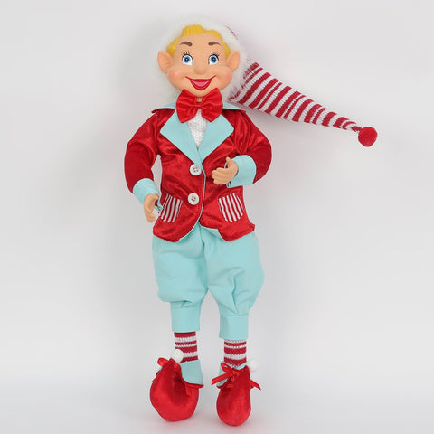 Christmas 8*5*20'' Blue/Red Elf Décor