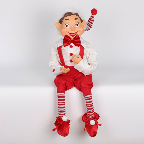 Christmas 10*6*28'' Red/White Elf Décor