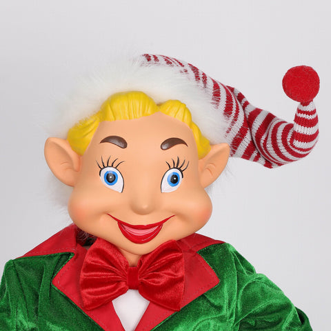 Christmas 10*6*28'' Red/Green Elf Décor