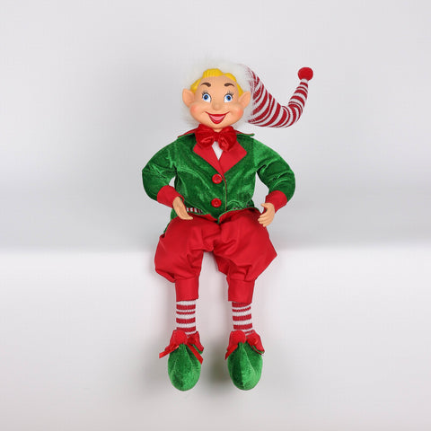 Christmas 8*5*20'' Red/Green Elf Décor