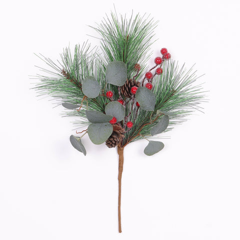 18Inch Greenery With Red Berry Pick