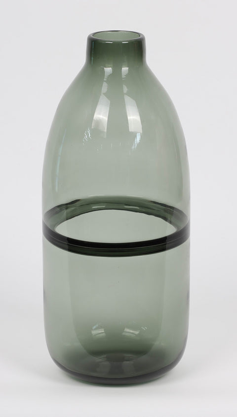 Bouteille en verre noir transparent de 5,375 x 11,85 po H