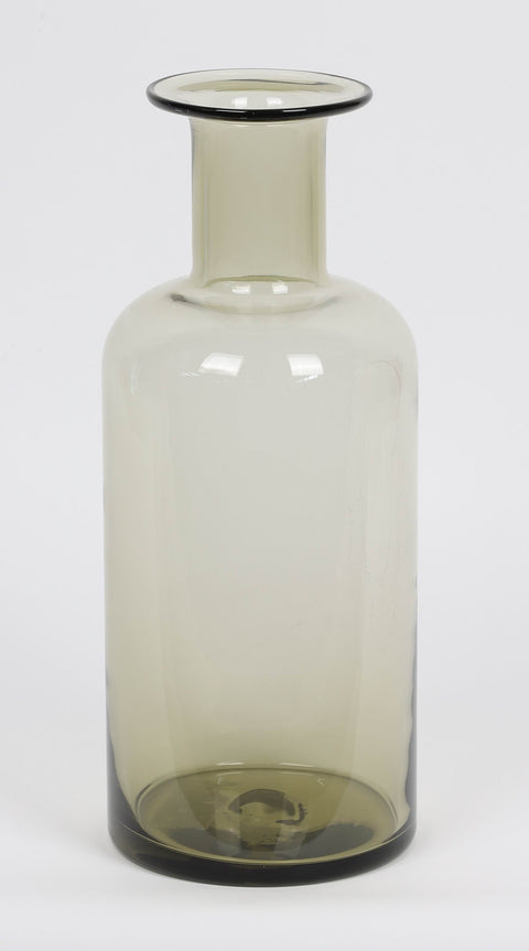 Bouteille en verre brun clair clair de 4,75 x 11,5 po H