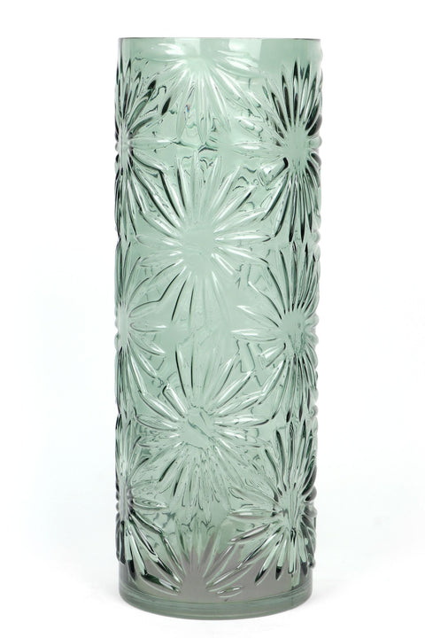 5.875"x16.5" Glass Vase