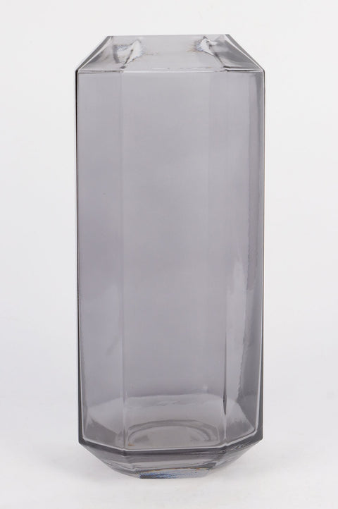 DÉCOR OCTOGONE GRIS 4.75''X4.75''X8.5''