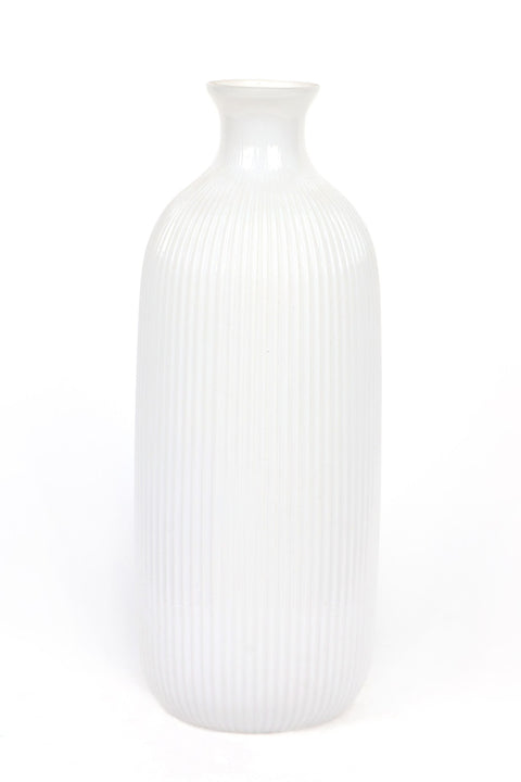 Glass Bottle Vase Décor 4.5"L x12"H
