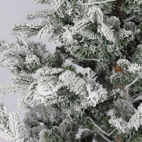 CHRISTMAS 230cm Flocked PE/PVC tree w/LED light