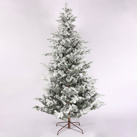 CHRISTMAS 230cm Flocked PE/PVC tree w/LED light