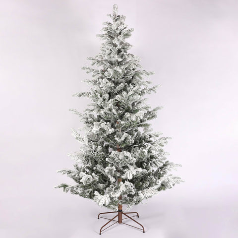 CHRISTMAS 7.5 FT / 230cm Flocked PE/PVC tree w/LED light