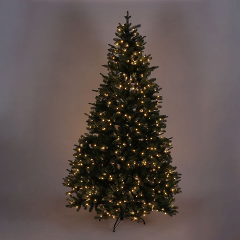 CHRISTMAS 59'' green 8ft  Prelit PE PVC  Tree