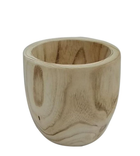 8.75''X8.75"X4.5'' Wood Pot Décor