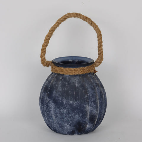 7.75*8‘’Glass Hanging Pot  Décor