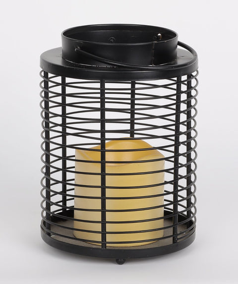 5.125''X5.125"X7''
Metal W/Plastic Candle Lantern