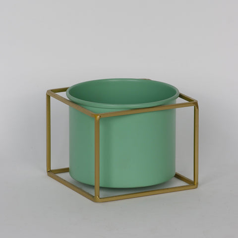 4.75''*4.75''*4'' Metal Vase Décor
