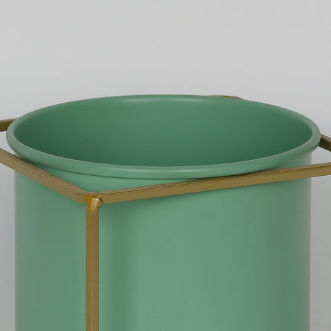 4.75''*4.75''*4'' Metal Vase Décor