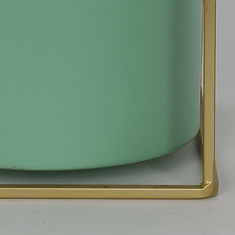 4.75''*4.75''*4'' Metal Vase Décor