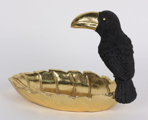 8.5''X4.75''X6''
Resin Toucan Table Décor