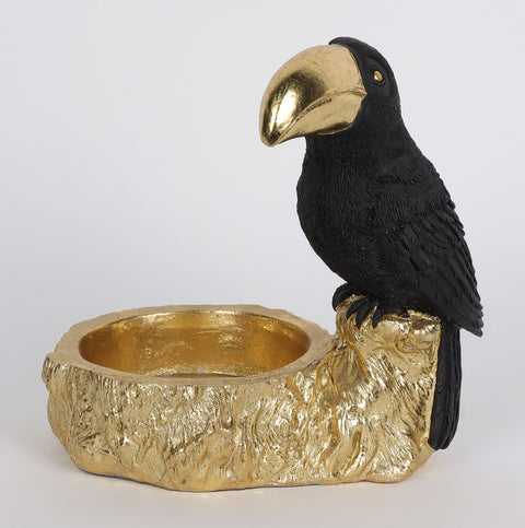 6.25''X4''X6.375''
Resin Toucan Table Décor