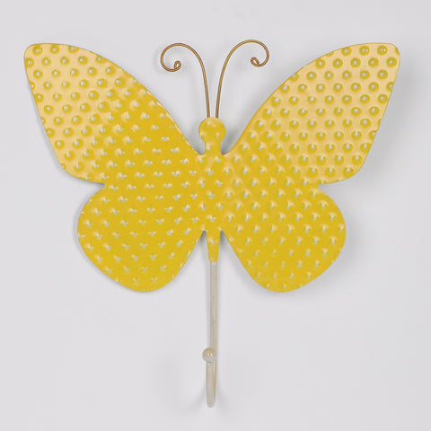 10*2.25*10''Yellow Metal Butterfly Décor