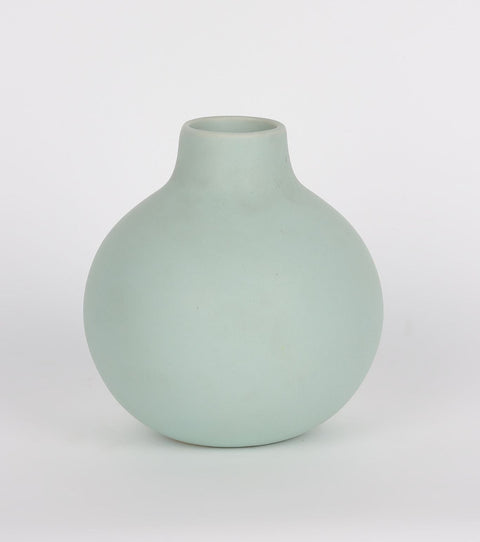 4.75X4.75X5.25" Pale Green Vase Decoration