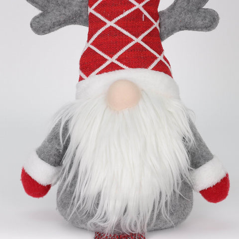 8.5*5*30‘’ Gnome Wearing Hat W/Antlers