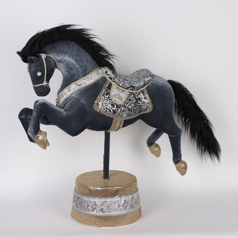 Christmas Horse,Blue,55*26*66Cm