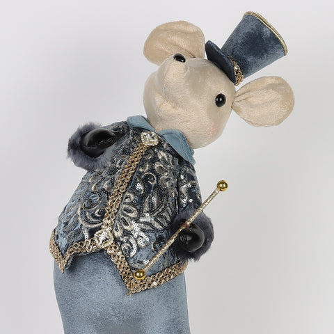 Christmas Mouse,Blue,19*19*49Cm