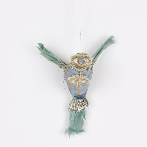 CHRISTMAS Hanging Hummingbird,Blue,14*8*14CM