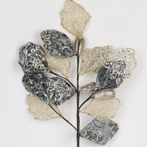 CHRISTMAS Leaf Pick,Blue,25*60*6CM