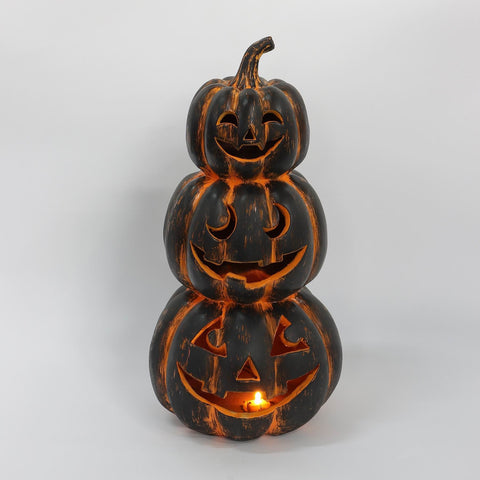 16.5IN HALLOWEEN PUMPKIN W/LITE TABLE TOP