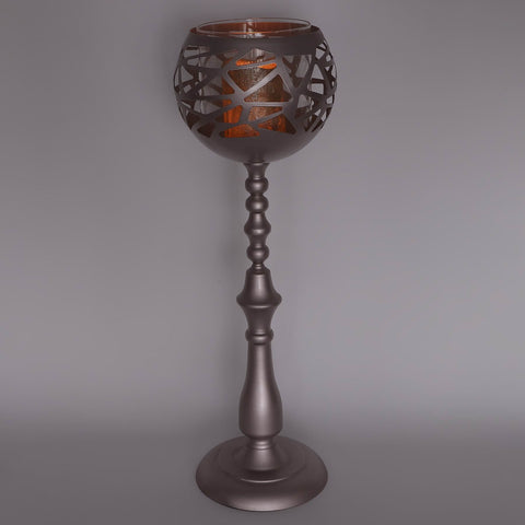 7.75*24.5''Silver Candle Holder