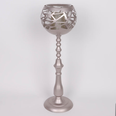 7.75*24.5''Silver Candle Holder