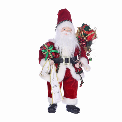 11*7.5*19.25'' CHRISTMAS STANDING SANTA DÉCOR
