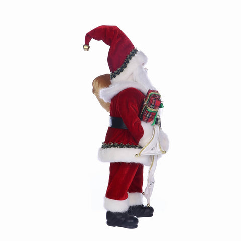 11*7.5*19.25'' CHRISTMAS STANDING SANTA DÉCOR